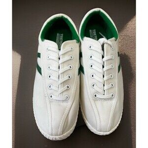 Tretorn Women's Nylite Canvas Original Sneakers Green/White Size 11 M